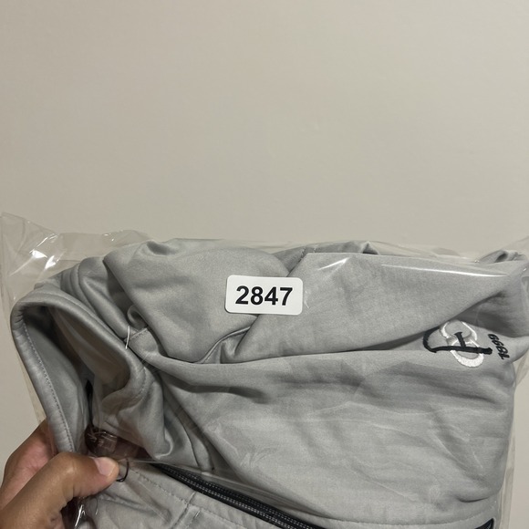 Zero Restriction Golf Jacket Men Large Gray‎ Country Club Full Zip Tour Series - Picture 10 of 10